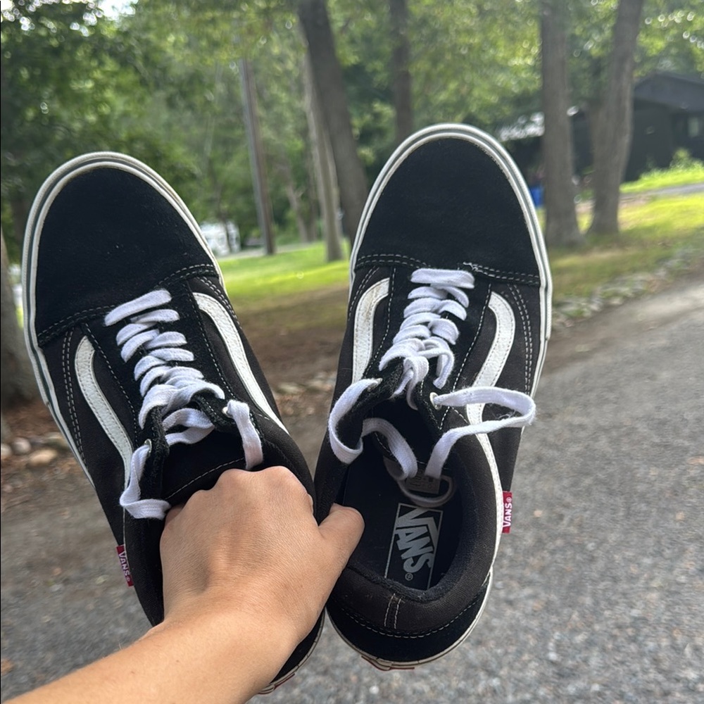 Vans Black and White Old Skool Sneakers